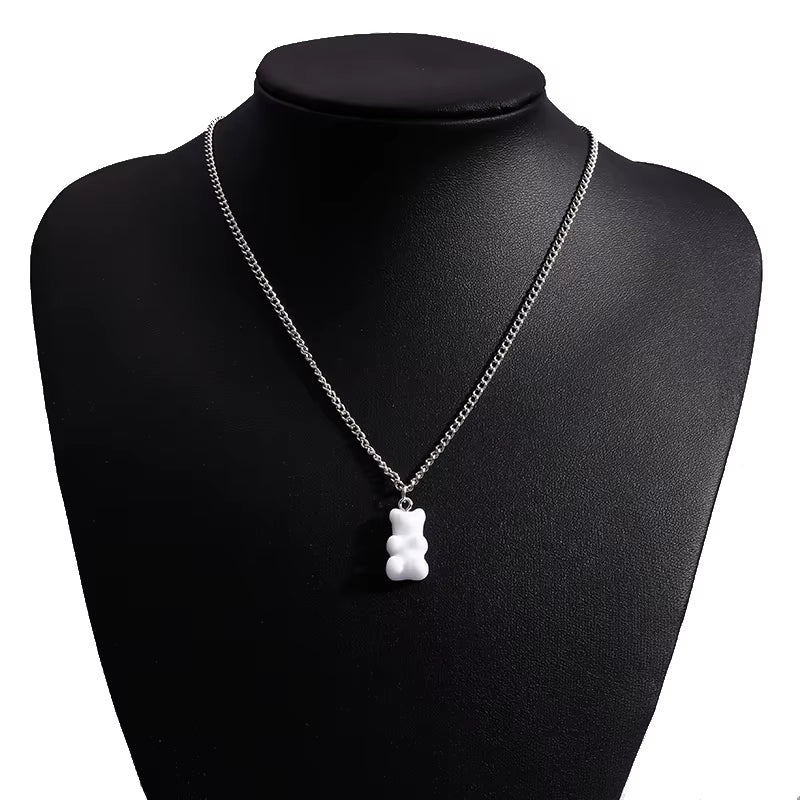 Candy Colors Gummy Bear Necklace 