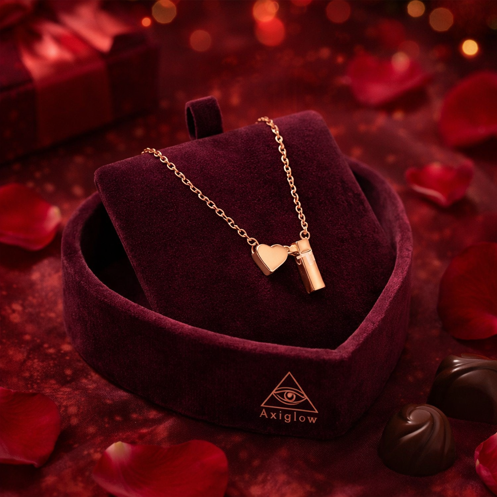 Tiny Heart Dainty Initial Letter Necklace (Gold / Silver)