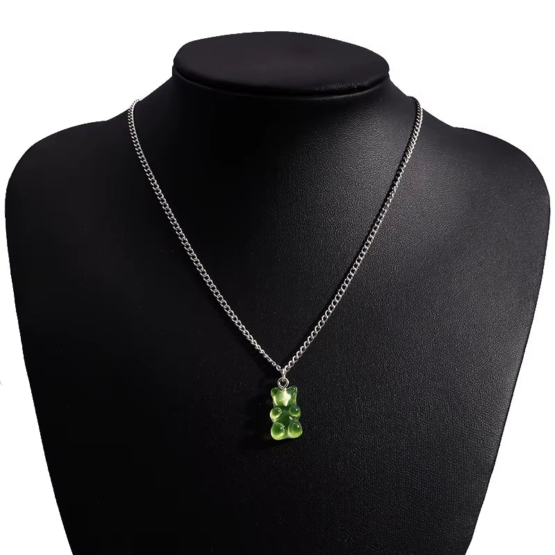 Candy Colors Gummy Bear Necklace 