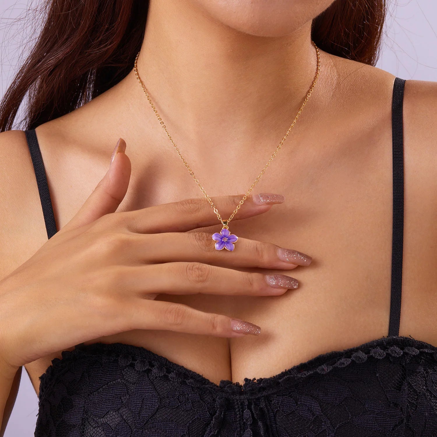 Cherry Blossom Flower Necklace
