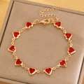Exquisite Red Heart-Shaped Bracelet - Valentine's day gift