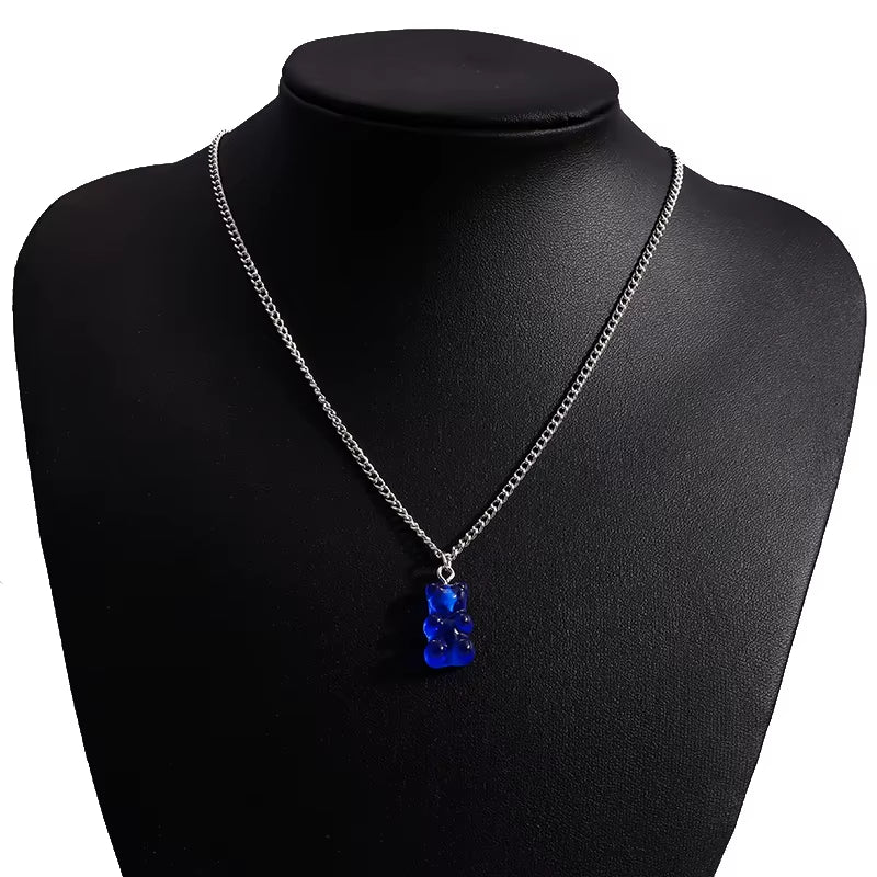 Candy Colors Gummy Bear Necklace 