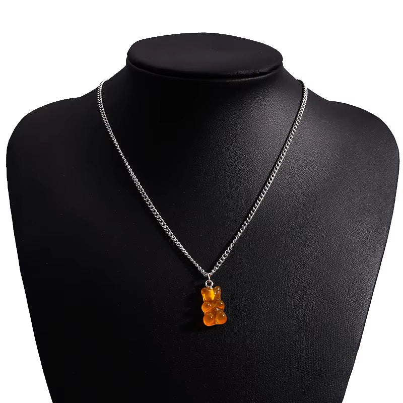 Candy Colors Gummy Bear Necklace 